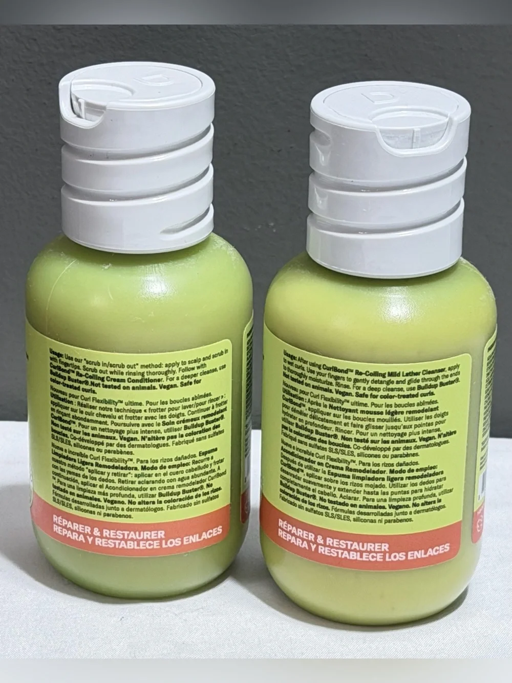 DevaCurl Curlbond Re-Coiling Repair Bond Lather Cleanser Conditioner 3oz Travel